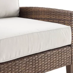 Capella Outdoor Wicker Sofa - Cream/Brown - Crosley -Outdoor Comfort Deals Store GUEST 0078557c 197d 4e08 97b0 5668471b3681