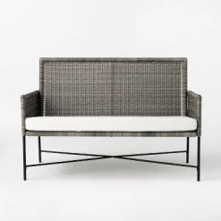 Wicker & Metal X Frame Patio Loveseat - Gray - Threshold™ Designed With Studio McGee -Outdoor Comfort Deals Store GUEST 00f89a88 a274 4f79 a937 ddc08f64ddfa