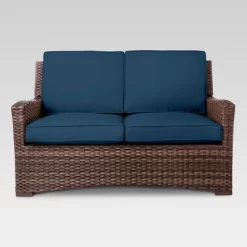 Halsted Wicker Patio Loveseat - Threshold™ -Outdoor Comfort Deals Store GUEST 015572ac 0574 4d81 a904 e46380cf37f7