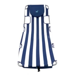 Ostrich Backpack Chaise Folding Lounge Chair W/4 Adjustable Position, Carrying Straps, Side Pocket And Storage Bag, Navy Stripe (2 Pack) -Outdoor Comfort Deals Store GUEST 02cf7217 f39c 4b04 8422 3d23273322f6 1