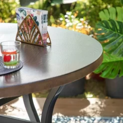 5pc Patio Set With Steel Table With 2" Umbrella Hole & Steel 360 Swivel Sling Arm Chairs - Captiva Designs -Outdoor Comfort Deals Store GUEST 03856012 e1d6 46b9 b03a d211fcaa3cee