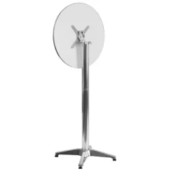 Emma And Oliver 23.25" Round Aluminum Indoor-Outdoor Bar Height Table With Flip-Up Table -Outdoor Comfort Deals Store GUEST 03b4191c 2e99 42e7 b20f d5ae5ec6d1e3