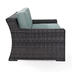 Beaufort Outdoor Wicker Loveseat - Mist - Crosley -Outdoor Comfort Deals Store GUEST 04257f20 de56 47ee abe6 79aeab627761