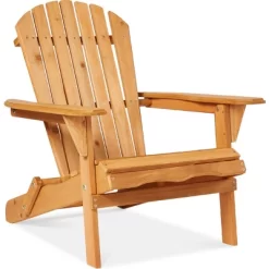 Best Choice Products Folding Adirondack Chair Outdoor, Wooden Accent Lounge Furniture W/ 350lb Capacity -Outdoor Comfort Deals Store GUEST 049135b1 837c 422c b6e0 faec456a7aa3