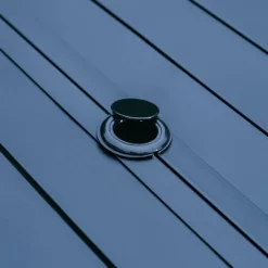 7pc Outdoor Dining Set With Padded Swivel Chairs & Metal Rectangle Table With Umbrella Hole - Gray - Captiva Hole -Outdoor Comfort Deals Store GUEST 062fcd0d f553 4f28 9c11 a03e8b2eb309