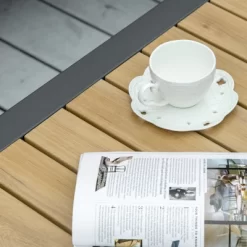 Outsunny 4 Piece Patio Furniture Set, Outdoor L-Shaped Sectional Sofa With 2 Loveseats, 1 Couch Corner, Dining Table, Cushions, Gray 8 Outsunny 4 Piece Patio Furniture Set, Outdoor L-Shaped Sectional Sofa With 2 Loveseats, 1 Couch Corner, Dining Table, Cushions, Gray -Outdoor Comfort Deals Store GUEST 064189a0 c576 4181 bfd4 7924c98c4e67