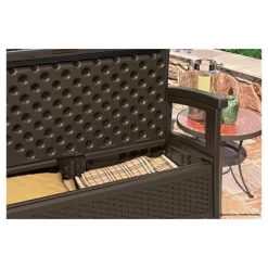 Suncast ELEMENTS Resin Patio Storage Loveseat - Java -Outdoor Comfort Deals Store GUEST 066da9e6 f313 4272 9b39 bd807cecaa1d