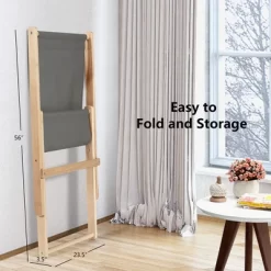 Costway Foldable Wood Beach Sling Chair 3-Position Adjustable Beech Chair W/Free Cushion -Outdoor Comfort Deals Store GUEST 076edf14 a9f7 43da b0cd c96ee73eb89e