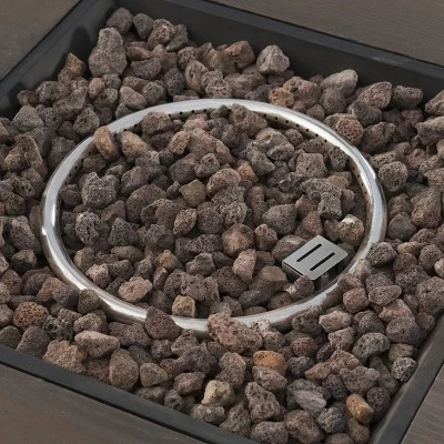 Walson 5pc Acacia Wood Club Chairs And Fire Pit Set Teak And Brown - Christopher Knight Home 5 Walson 5pc Acacia Wood Club Chairs And Fire Pit Set Teak And Brown - Christopher Knight Home - Image 5