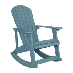 Merrick Lane All-Weather Polyresin Adirondack Rocking Chair With Vertical Slats -Outdoor Comfort Deals Store GUEST 08bd5fd4 7387 47b9 aac8 6b92d3256e20