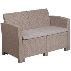 Merrick Lane Outdoor Furniture Resin Loveseat Faux Rattan Wicker Pattern 2-Seat Loveseat With All-Weather Cushions 14 Merrick Lane Outdoor Furniture Resin Loveseat Faux Rattan Wicker Pattern 2-Seat Loveseat With All-Weather Cushions -Outdoor Comfort Deals Store GUEST 0a2d735a 148c 4b8e 82f2 a0af794dbf45