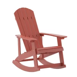Merrick Lane All-Weather Polyresin Adirondack Rocking Chair With Vertical Slats -Outdoor Comfort Deals Store GUEST 0c3c48d9 dbca 4fcf 9740 f9d2e800baa4
