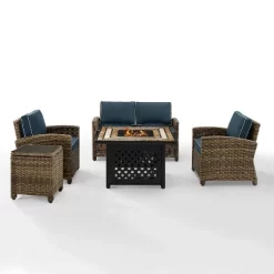 Crosley 5pc Bradenton Steel Outdoor Patio Fire Pit Furniture Set -Outdoor Comfort Deals Store GUEST 0d52d6ec f9bc 45fa 9d24 80c8d2d39d01