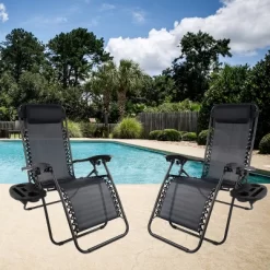 Hastings Home Anti-Gravity Lounge Chairs, Black, Set Of 2 -Outdoor Comfort Deals Store GUEST 0d8da014 9634 4221 8839 2f12c4ebda43