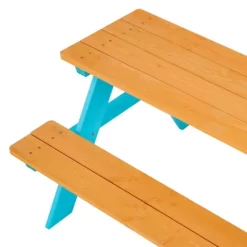 Kids' Outdoor Wood Rectangle Picnic Table - Turquoise - Teamson Kids -Outdoor Comfort Deals Store GUEST 0d9fdf08 44de 4bd4 81d2 dcc67f52bda3