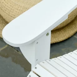 Outsunny 3-Piece Folding Adirondack Chair Set With Ottoman And Side Table, Outdoor Wooden Accent Furniture Fire Pit Lounge Chairs For Patio -Outdoor Comfort Deals Store GUEST 0dafd6eb 5c52 404b a90d e1cfc1d4651f