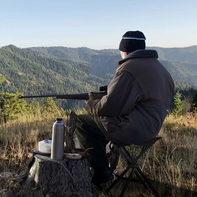 Costway 2 Pack Folding Hunting Stool Lightweight Foldable Outdoor Stool Seat 2 Costway 2 Pack Folding Hunting Stool Lightweight Foldable Outdoor Stool Seat - Image 2