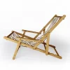 Avenie Tiger Stripes Sling Chair - Cream - Deny Designs