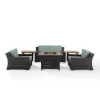 Beaufort 6pc Outdoor Wicker Conversation Set - Crosley