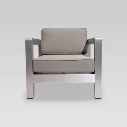 Aviara 5pc Aluminum Chat Set With Fire Pit - Silver/Khaki And Light Gray - Christopher Knight Home 8 Aviara 5pc Aluminum Chat Set With Fire Pit - Silver/Khaki And Light Gray - Christopher Knight Home -Outdoor Comfort Deals Store GUEST 1278436c 69a6 4390 b84f a77e7c6ed86b