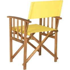 Laguna Director Chair (Set Of 2) - Natural/Yellow - Safavieh -Outdoor Comfort Deals Store GUEST 13f3a014 9585 4855 8ff7 54c5c4089afc