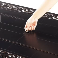 5pc Set With 48" Rectangular Outdoor Aluminum Fire Table & Four Swivel Rocking Chairs & Wind Blocker Lid - Oakland Living -Outdoor Comfort Deals Store GUEST 1414dd41 2e6d 4882 ba20 328ac2623ff7 2