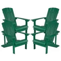 Flash Furniture Set Of 4 Charlestown All-Weather Poly Resin Wood Adirondack Chairs -Outdoor Comfort Deals Store GUEST 151133f2 ff8f 495e a640 a006252b3d5b