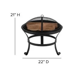Merrick Lane Outdoor Set With Modern Adirondack Rocking Chairs & Wood Burning Fire Pit, Poker & Spark Screen -Outdoor Comfort Deals Store GUEST 1574d027 495c 47b3 9e8c df7eef5d7d51