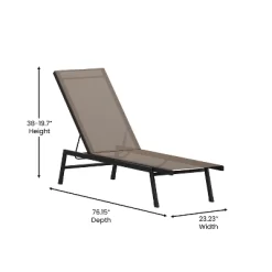 Emma And Oliver Set Of 2 Textilene Adjustable 5 Position Patio Chaise Lounge And Metal Frame 18 Emma And Oliver Set Of 2 Textilene Adjustable 5 Position Patio Chaise Lounge And Metal Frame -Outdoor Comfort Deals Store GUEST 164389a9 9f09 4b60 895e 22394550dcad