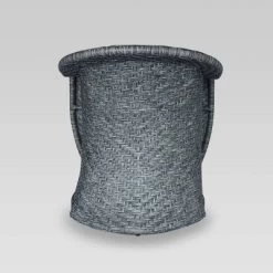 Larchmont Wicker Swivel Chair - Mixed Black/Dark Gray - Christopher Knight Home -Outdoor Comfort Deals Store GUEST 16f4f124 6a3e 4b15 92d1 3f014886edf7