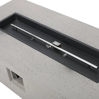 Cape Coral 5pc Aluminum And MGO Seating Set With Fire Table Khaki/Light Gray - Christopher Knight Home 14 Cape Coral 5pc Aluminum And MGO Seating Set With Fire Table Khaki/Light Gray - Christopher Knight Home - Image 14