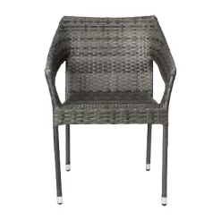 Emma And Oliver All-Weather Indoor/Outdoor Stacking Patio Dining Chair With Steel Frame And Weather Resistant PE Rattan -Outdoor Comfort Deals Store GUEST 17524ba0 178b 4094 8680 8074f77d9c81