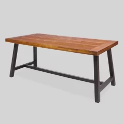 Carlisle Rectangular Acacia Wood Dining Table - Christopher Knight Home -Outdoor Comfort Deals Store GUEST 177bce2d 40aa 449c a507 b6964ea358fe