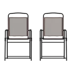 Emma And Oliver Set Of 2 Textilene Folding Sling Style Patio Chairs With Armrests -Outdoor Comfort Deals Store GUEST 198bdaba e588 4c8e b59f 35252cef22a6