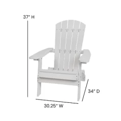 Emma And Oliver Set Of 2 Indoor/Outdoor Folding Adirondack Chairs With Side Table -Outdoor Comfort Deals Store GUEST 19f028ab f101 42a6 b8e8 047ff5a5f794 1