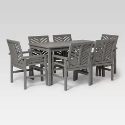 7pc Slatted Chevron Acacia Patio Dining Set - Saracina Home 25 7pc Slatted Chevron Acacia Patio Dining Set - Saracina Home -Outdoor Comfort Deals Store GUEST 1d49e516 b23d 4ee6 a1e1 e3a2c4f32dfa