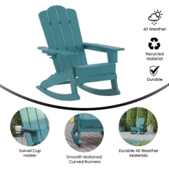 Merrick Lane Adirondack Chair With Cup Holder And Pull Out Ottoman, All-Weather HDPE Indoor/Outdoor Chair -Outdoor Comfort Deals Store GUEST 1d6bf076 37d2 4f80 b9a5 904cb91945e2