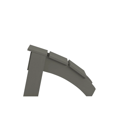 Merrick Lane Modern All-Weather Poly Resin Wood Adirondack Ottoman Foot Rest 11 Merrick Lane Modern All-Weather Poly Resin Wood Adirondack Ottoman Foot Rest - Image 11