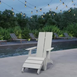 Merrick Lane Modern All-Weather Poly Resin Wood Adirondack Ottoman Foot Rest 19 Merrick Lane Modern All-Weather Poly Resin Wood Adirondack Ottoman Foot Rest -Outdoor Comfort Deals Store GUEST 1e48e11e c573 4dfb 8147 5e0b02aacece