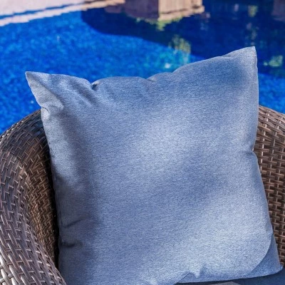 Darius 4pk Wicker Swivel Club Chairs - Brown/Navy Blue - Christopher Knight Home 2 Darius 4pk Wicker Swivel Club Chairs - Brown/Navy Blue - Christopher Knight Home - Image 2