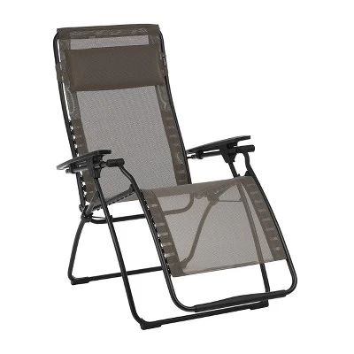 Lafuma Futura Batyline Series Relaxation Lawn Chair Recliner, Graphite (2 Pack) 1 Lafuma Futura Batyline Series Relaxation Lawn Chair Recliner, Graphite (2 Pack)