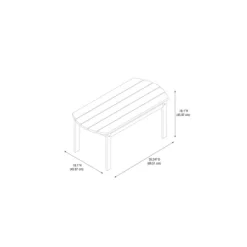 Adirondack Oval Coffee Table - Linon -Outdoor Comfort Deals Store GUEST 1eede74e 2ae1 4f73 9b42 e64393b19c1a