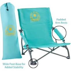 Maui And Sons Comfort Sling Back Bag Beach Camping Picnic Chair Teal -Outdoor Comfort Deals Store GUEST 1efcdbe6 cfb0 4d4e 8c19 ca19a95c60d9