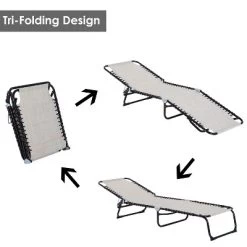 Outsunny Outdoor Folding Chaise Lounge Chair Portable Lightweight Reclining Garden Sun Lounger With 4-Position Adjustable Backrest For Patio, Deck, And Poolside -Outdoor Comfort Deals Store GUEST 1ff58c21 8952 4018 a3ee 65d6db93613f