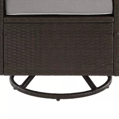 Palm Harbor 5pc Outdoor Wicker Conversation Set With Fire Table - Gray - Crosley -Outdoor Comfort Deals Store GUEST 20edb47f 37f3 486e b568 47f25cf2a067