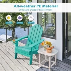Tangkula Folding Adirondack Chair Outdoor Adirondack Chair Weather Resistant Lounger For Backyard Porch Poolside Turquoise/Grey/White/Black 13 Tangkula Folding Adirondack Chair Outdoor Adirondack Chair Weather Resistant Lounger For Backyard Porch Poolside Turquoise/Grey/White/Black -Outdoor Comfort Deals Store GUEST 22835cf8 fd7d 4b2f b070 f07f41546e8e