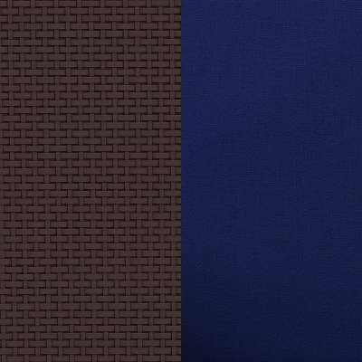 Flash Furniture Seneca Faux Rattan Sofa With All-Weather Cushions 9 Flash Furniture Seneca Faux Rattan Sofa With All-Weather Cushions - Image 9