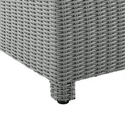 Bradenton 6pc Outdoor Wicker Sofa And Arm Chair Seating Set With Dante Fire Table And 2 Ottomans - Gray/Gray - Crosley -Outdoor Comfort Deals Store GUEST 22f4dae0 68c4 4ae1 9707 252cddb473de 1