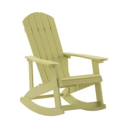 Merrick Lane All-Weather Polyresin Adirondack Rocking Chair With Vertical Slats -Outdoor Comfort Deals Store GUEST 24290bb1 5ed0 47f6 86f6 9dfe0b5467b7