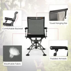 Costway 360 Degree Silent Swivel Hunting Chair W/ All-terrain Feet Pads Support 400 LBS 15 Costway 360 Degree Silent Swivel Hunting Chair W/ All-terrain Feet Pads Support 400 LBS -Outdoor Comfort Deals Store GUEST 2441128e e7c9 400f 9f2b 036494cabf0b